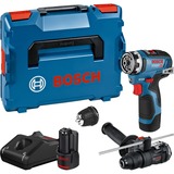 Bosch GSR 12V-35 FC PROFESSIONAL 1750 Giri/min 590 g Nero, Blu, Rosso, Trapano avvitatore blu/Nero, Trapano con impugnatura a pistola, Senza spazzola, Nero, Blu, Rosso, 1 cm, 1750 Giri/min, 3,2 cm