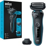 Braun Series 5 51-M1200s, Rasoio Nero/Turchese