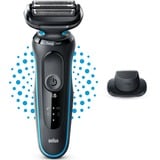 Braun Series 5 51-M1200s, Rasoio Nero/Turchese