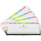 Corsair Dominator CMT32GX4M4E3200C16W memoria 32 GB 4 x 8 GB DDR4 3200 MHz bianco, 32 GB, 4 x 8 GB, DDR4, 3200 MHz, 288-pin DIMM, Bianco