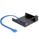 DeLOCK Telaio di montaggio in metallo da 5,25″ per telaio intercambiabile Slim Bay 