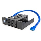 DeLOCK Telaio di montaggio in metallo da 5,25″ per telaio intercambiabile Slim Bay 