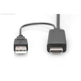 Digitus AK-330111-020-S, Cavo Nero