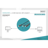 Digitus AK-330111-020-S, Cavo Nero