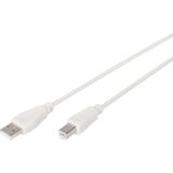 Digitus Cavo di collegamento USB 2.0 USB-A (spina) > USB-B (spina) beige