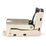 Digitus Connettore da campo CAT.6a angolato, STP con cappuccio antipolvere, Spina argento