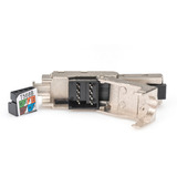Digitus Connettore da campo CAT.6a angolato, STP con cappuccio antipolvere, Spina argento