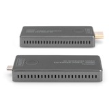 Digitus DS-55324, Estensione HDMI Nero/Argento