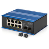 Digitus Gigabit Ethernet industriale 8+2 porte, Interruttore 