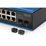 Digitus Gigabit Ethernet industriale 8+2 porte, Interruttore 