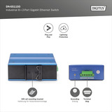 Digitus Gigabit Ethernet industriale 8+2 porte, Interruttore 