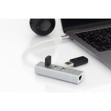 Digitus Hub USB Tipo-C 3 porte, Docking station argento/Bianco