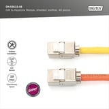 Digitus Modulo Keystone CAT 6A schermato senza attrezzi 48 pz., Modulo di Keystone 
