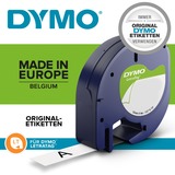 Dymo Etichette LTin metall Nero su metallizzato, Poliestere, DYMO, LetraTag 100T, LetraTag 100H, 1,2 cm, 4 m