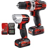 EINHELL Avvitatore a batteria TE-CD 12/1 +22+CL, 12 Volt, Trapano avvitatore rosso/Nero