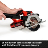 EINHELL Sega circolare a batteria Power X-Change TE-CS 18/150 Li-Solo, 18Volt rosso/Nero