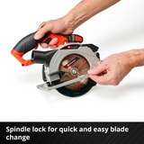 EINHELL Sega circolare a batteria Power X-Change TE-CS 18/150 Li-Solo, 18Volt rosso/Nero