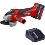 EINHELL Smerigliatrice angolare a batteria Power X-Change TC-AG 18/115 Li Kit, 18 Volt rosso/Nero