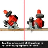 EINHELL TE-CS 18/150 Li-Solo rosso/Nero