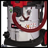 EINHELL TE-VC 2350 SACL, Aspira bagnato / asciutto rosso/in acciaio inox
