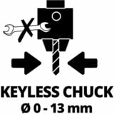 EINHELL Trapano a colonna TE-BD 550 E, Macchina di foratura rosso/Nero