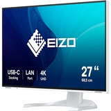 EIZO FlexScan EV2740X-WT Monitor PC 68,6 cm (27") 3840 x 2160 Pixel 4K Ultra HD LCD Bianco, Monitor LED bianco, 68,6 cm (27"), 3840 x 2160 Pixel, 4K Ultra HD, LCD, 5 ms, Bianco