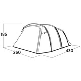 Easy Camp 120494 Hamra 4, Tenda grigio