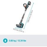GARDENA Pulitore multiuso a batteria AquaBrush Universal 18V P4A, Detergente per pavimenti duri grigio/Turchese