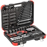 GEDORE Set di chiavi a bussola rosso 1/4" + 1/2", 232 pezzi, Set di strumenti rosso/Nero