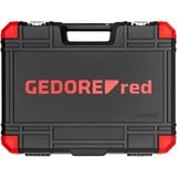 GEDORE Set di chiavi a bussola rosso 1/4" + 1/2", 232 pezzi, Set di strumenti rosso/Nero