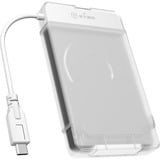 ICY BOX 60007, Disk enclosure bianco/trasparente