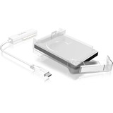 ICY BOX 60007, Disk enclosure bianco/trasparente