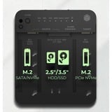 ICY BOX 60981, Docking station Nero