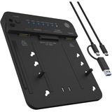 ICY BOX IB-2913MCL-C31 USB 3.2 Gen 2 (3.1 Gen 2) Type-C Nero, Docking station Nero, HDD, SSD, SATA, Seriale ATA II, Serial ATA III, 2.5,3.5,M.2, USB 3.2 Gen 2 (3.1 Gen 2) Type-C, Nero, Plastica