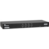 Inter-Tech AS-9108HA switch per keyboard-video-mouse (kvm) Montaggio rack Nero 4096 x 2160 Pixel, 4K Ultra HD, Montaggio rack, Nero