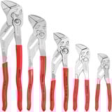 KNIPEX Set di chiavi a pappagallo, 5 pezzi, Set pinze rosso
