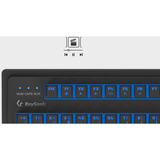 KeySonic 61102, Tastiera Nero