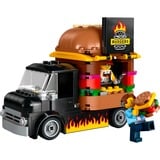 LEGO City 60404 Furgone degli Hamburger Giocattolo, Veicolo per Bambini da 5+, Camion Food Truck con Accessori e 2 Minifigure, Giochi di costruzione Veicolo per Bambini da 5+, Camion Food Truck con Accessori e 2 Minifigure, Set da costruzione, 5 anno/i, Plastica, 194 pz, 372 g