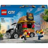 LEGO City 60404 Furgone degli Hamburger Giocattolo, Veicolo per Bambini da 5+, Camion Food Truck con Accessori e 2 Minifigure, Giochi di costruzione Veicolo per Bambini da 5+, Camion Food Truck con Accessori e 2 Minifigure, Set da costruzione, 5 anno/i, Plastica, 194 pz, 372 g