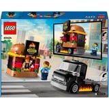 LEGO City 60404 Furgone degli Hamburger Giocattolo, Veicolo per Bambini da 5+, Camion Food Truck con Accessori e 2 Minifigure, Giochi di costruzione Veicolo per Bambini da 5+, Camion Food Truck con Accessori e 2 Minifigure, Set da costruzione, 5 anno/i, Plastica, 194 pz, 372 g