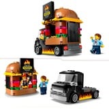 LEGO City 60404 Furgone degli Hamburger Giocattolo, Veicolo per Bambini da 5+, Camion Food Truck con Accessori e 2 Minifigure, Giochi di costruzione Veicolo per Bambini da 5+, Camion Food Truck con Accessori e 2 Minifigure, Set da costruzione, 5 anno/i, Plastica, 194 pz, 372 g