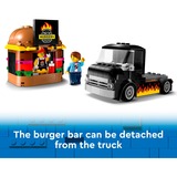 LEGO City 60404 Furgone degli Hamburger Giocattolo, Veicolo per Bambini da 5+, Camion Food Truck con Accessori e 2 Minifigure, Giochi di costruzione Veicolo per Bambini da 5+, Camion Food Truck con Accessori e 2 Minifigure, Set da costruzione, 5 anno/i, Plastica, 194 pz, 372 g