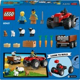 LEGO City Trattore agricolo rosso con rimorchio e pecore, Giochi di costruzione Set da costruzione, 4 anno/i, Plastica, 116 pz, 260 g
