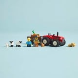 LEGO Trattore agricolo rosso con rimorchio e pecore, Giochi di costruzione Set da costruzione, 4 anno/i, Plastica, 116 pz, 260 g