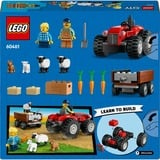 LEGO Trattore agricolo rosso con rimorchio e pecore, Giochi di costruzione Set da costruzione, 4 anno/i, Plastica, 116 pz, 260 g