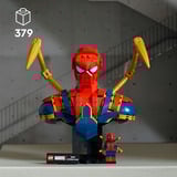 LEGO | Marvel 76326 Busto di Iron Spider-Man, Modello da Esposizione per Adulti con Minifigure del Supereroe, Regalo da Collezione, Giochi di costruzione Modello da Esposizione per Adulti con Minifigure del Supereroe, Regalo da Collezione, Set da costruzione, 18 anno/i, Plastica, 379 pz, 437 g