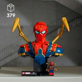 LEGO | Marvel 76326 Busto di Iron Spider-Man, Modello da Esposizione per Adulti con Minifigure del Supereroe da Collezione, Giochi di costruzione Modello da Esposizione per Adulti con Minifigure del Supereroe da Collezione, Set da costruzione, 18 anno/i, Plastica, 379 pz, 437 g