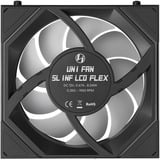 Lian Li UNI FAN SL-INF LCD FLEX 120 Wireless, Ventola Nero