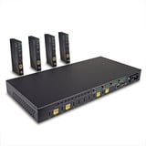 Lindy Extender Matrice HDBaseT 4x4 HDMI 4K60 Cat.6 150m, Splitter HDMI Nero