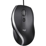 Logitech Corded M500S mouse Mano destra USB tipo A Ottico 4000 DPI antracite/Argento, Mano destra, Ottico, USB tipo A, 4000 DPI, Nero